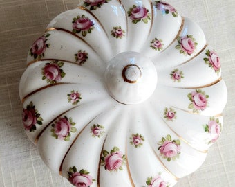 Vintage Occupied Japan Bun Holder, Dresser Dish