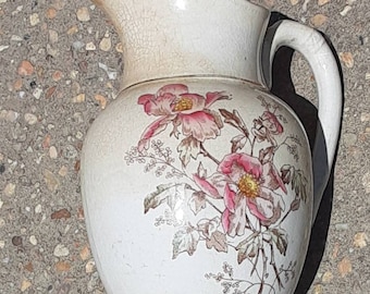 Antique Transfer English Ironstone Pitcher