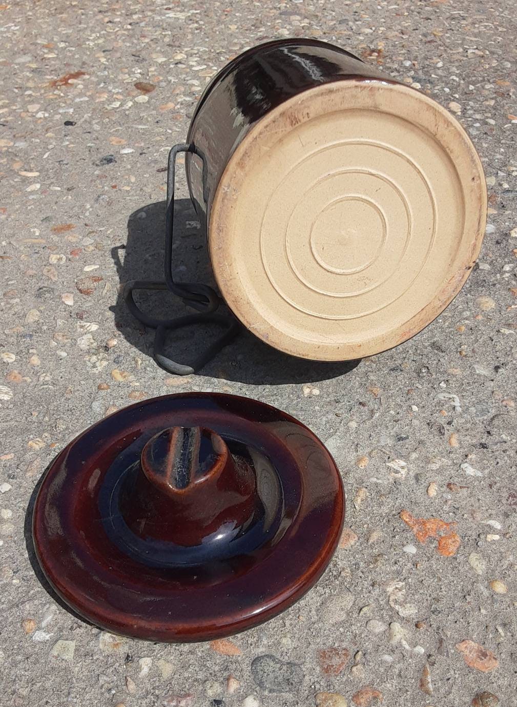 Ceramic Cheese Jar Vintage Farmhouse Etsy