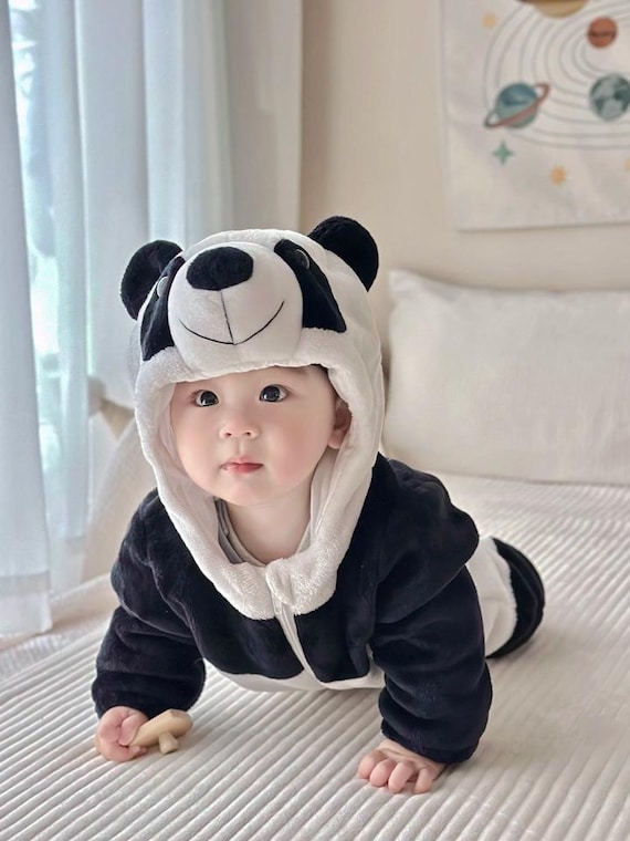 Tutina da panda – Tutina per gattonare per neonati Tutina