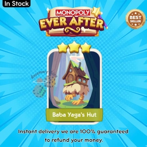 Baba Yaga's Hut Sticker 1 Stars - Monopoly Ever After Album - Cheapest