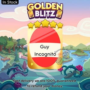 Trade Golden Blitz Sticker Guy Incognito 5 Stars Gold Card Billigaste - Monopol Nytt Album