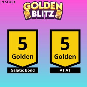 Bundel Golden_Blitz Stikers Galatic Bond en AT AT 5 Stars Gold beschikbaar