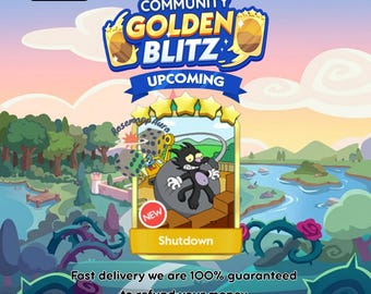 Autocollants Monopoly Go Golden Blitz - Carte Or 5 étoiles - Livraison rapide - Prix le plus bas - Nouvel album Monopoly
