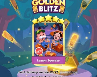 Golden Blitz Stickers: Lemon Squeezy 5 Stars - Cheapest - Fast Delivery