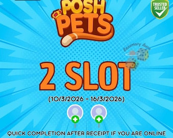 Monopoly GO Partners Event 2 Slots Full Carry - Full Carry 80K Points | Professional Partners - Posh Pet Album- Very Cheapest