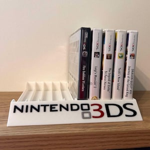 Nintendo 3DS 10 Game Case Holder Display Stand Rack for 3DS XL Different Colours
