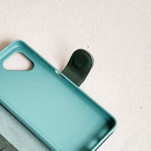 Forest green Fairphone 4 flip case book type