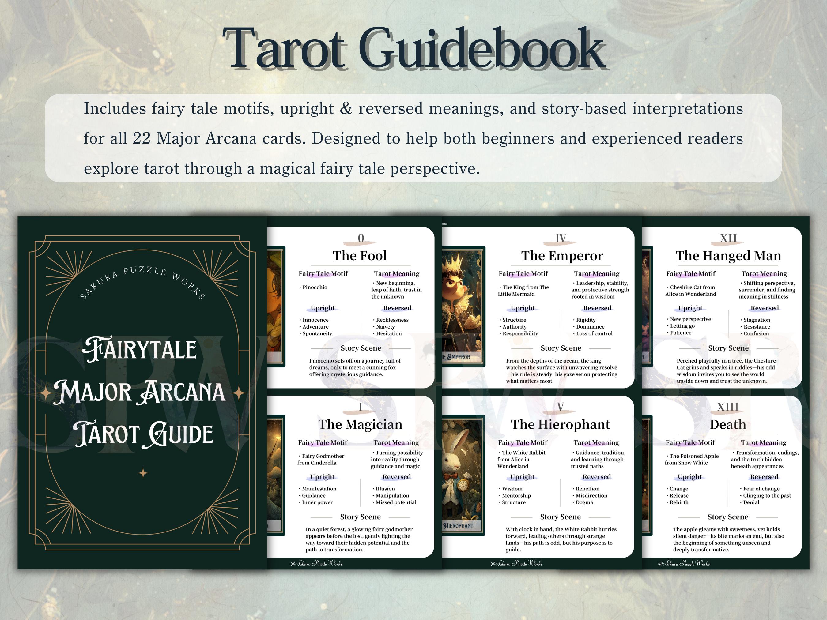 Fairy Tale Tarot Deck – Printable Storybook Tarot, 78 Card Digital ...