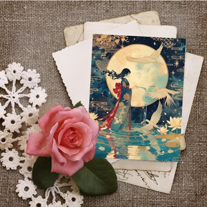 Cartes postales d'art Moonlit Blessings_The Star Tarot
