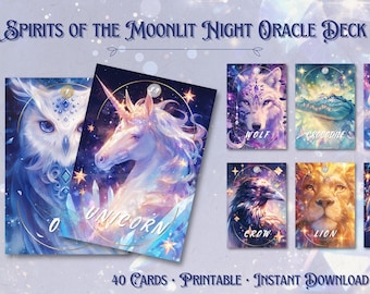 Spirits of the Moonlit Night – Oracle Deck (Digital Download)