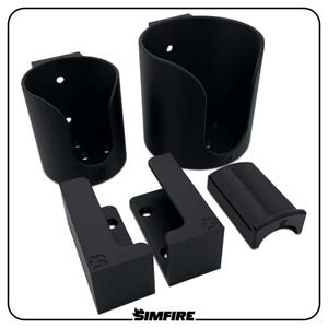 Simfire Tillbehörspaket - Sim Racing Tillbehör och Fästen - Mugghållare, Tangentbord, Headset