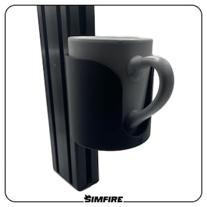 Sim Racing Cup Holder Mount - Aluminium Profile Cup Holder Mount