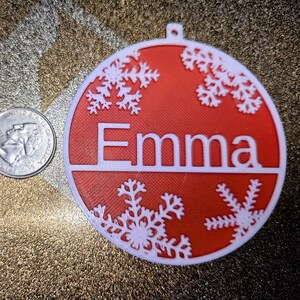 Personalized Name Christmas Ornament