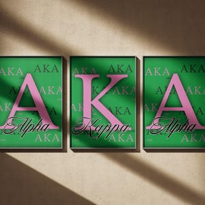 Alpha Kappa Alpha Digital Prints (D9 Sorority)