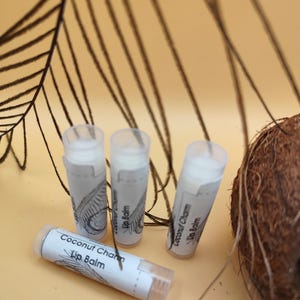 Coconut Charm-lippenbalsem – natuurlijke vochtinbrengende lipverzorging, hydraterend en voedend, handgemaakte veganistische huidverzorging, cadeau voor haar, speciale aanbieding 1+1!