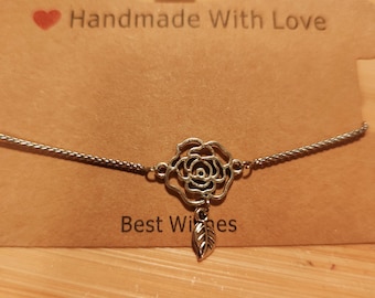 Minimalistic bracelet with charms