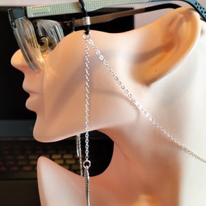Brillenkette mit Flügel, himmlische magische Symbole