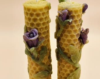 Herbal Beeswax Candles
