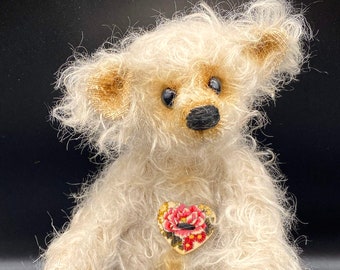 Rice Pudding a traditional Mohair 7 inch Bear by Bears of Bath