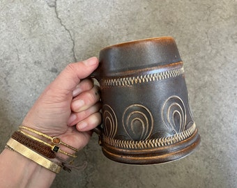 FOUND : ceramic TAVERN MUG midcentury mug perfect for coffee, tea or a cold beer