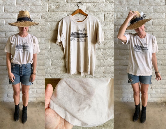 FOUND : vintage MY BAR Sunset House souvenir t-shi