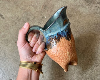 FOUND : handmade GRAVY PITCHER ceramic pitcher perfect for creamer, gravy or sauce