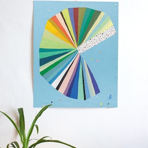 Color Wheel Blue, Ashley Mary Art Print