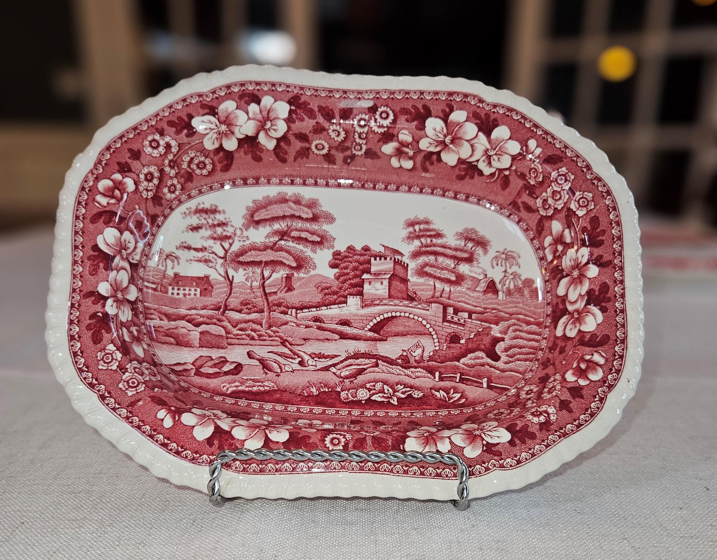 Spode Pink Tower Vegetable Bowl