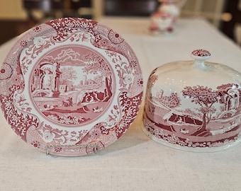Unique Spode Italian Covered Cheese Plate