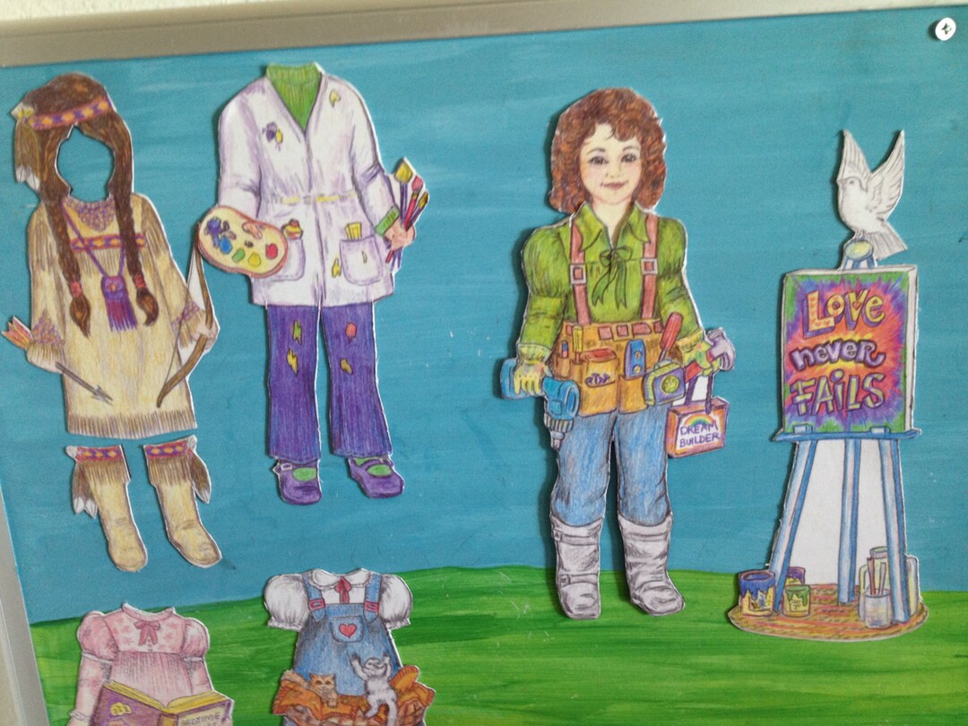 PAPER DOLL La La Pdf File Etsy