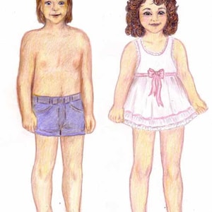 Paper Dolls Cheech and La La PDF files