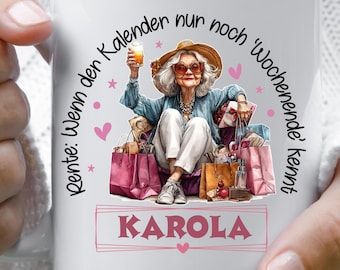 Geschenk zur Rente Ruhestand Abschiedsgeschenk Tasse für Kollegin & Kollege lustige Renten Tasse Geschenk Ruhestand Büro Abschied Rentnerin