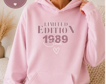 Felpa personalizzata con anno di nascita, regali personalizzati, nome di compleanno, regalo personalizzato per la fidanzata, personalizzato per le donne