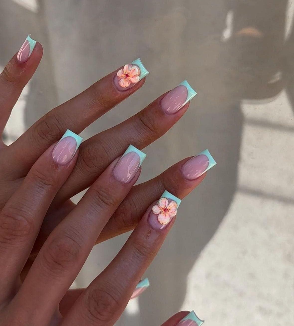 Sturdy Presson Nails/ Spring Presson Nails/ 3d Flower Presson Nails/ Handmade Presson Nails/ Presson Nails/ Acrylic Presson Nails/ Summer