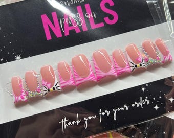 Sturdy Presson Nails/Hello Kitty Presson Nails/Y2K Presson Nails/Presson Nails/ Thick Acrylic Pressons/Acrylic Presson Nails
