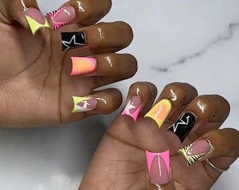 Sturdy Acrylic Presson Nails/Handmade Presson Nails/ Duck Nails/ Summer Presson Nails/ Presson Nails/ Duck Presson Nails/ Duck Tip Pressons