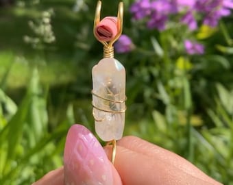 Clear Quartz Crystal Cigarette Holder | Smoking Accessories| Gift for smokers | Smoke Ring