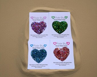Pocket Hug Heart | Always With You | Good Vibes Only