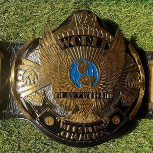 Winged Eagle Championship Wrestling Replica Title Belt 4MM Brass Adult Size