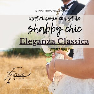 Eleganza Shabby Chic, Eleganza Classica: Grafiche da Sogno in Bianco e Pesca – Facili da Personalizzare