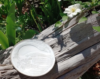 Set of Six Rare Swan Plates from Anthropologie