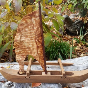 Antique Indonesian Boat Sculpture