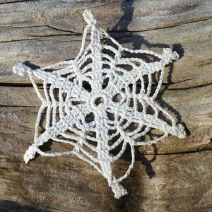 Handmade Lace Snowflake Ornament