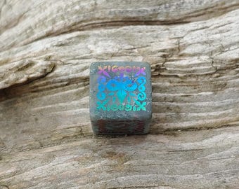 Foiled Shadow Masque Bloodstone - Level Up Dice Glyphic Blind Bag Series 2 Collectible Semi Precious Luxury Six-Sided Dice D6 RPG