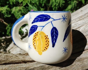 Beautiful Handmade Ceramic Lemon Dream Mug