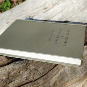 Cuaderno rayado "All my Thoughts and Heart Talks" completamente nuevo con una hermosa tapa dura de estilo vintage de Anthropologie. imagen 5