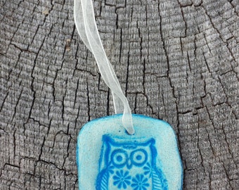 Blue Owl Ornament