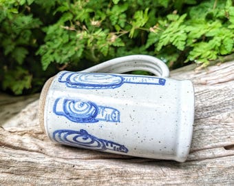Beautiful Handmade Ceramic Geoduck Clam Mug - Signed