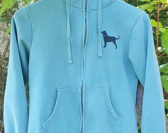 Lovely The Black Dog Light Blue Hoodie Women's X-Small LIKE NEW